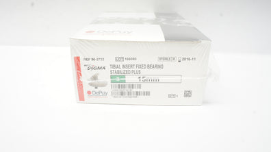 DePuy 96-2732 Stabilized Plus Tibial Insert Size 3, 15mm x 71mmM/L x 47mmA/P (x)